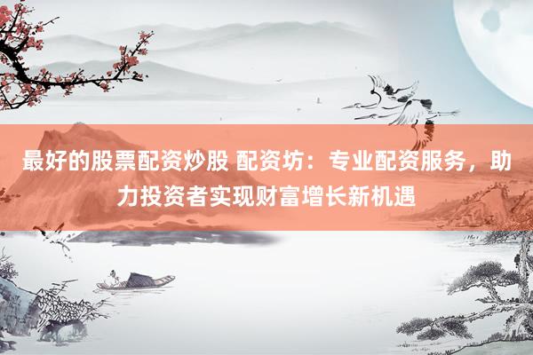 最好的股票配资炒股 配资坊：专业配资服务，助力投资者实现财富增长新机遇