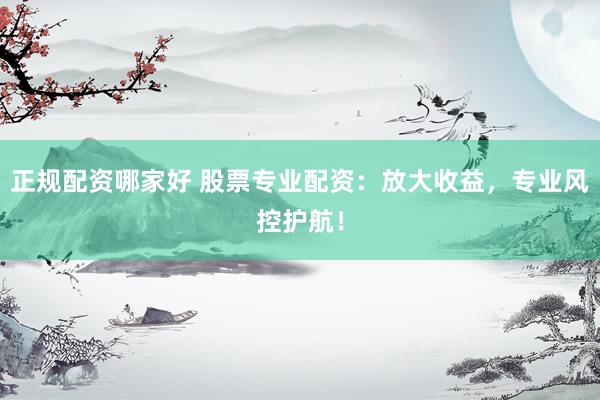 正规配资哪家好 股票专业配资：放大收益，专业风控护航！